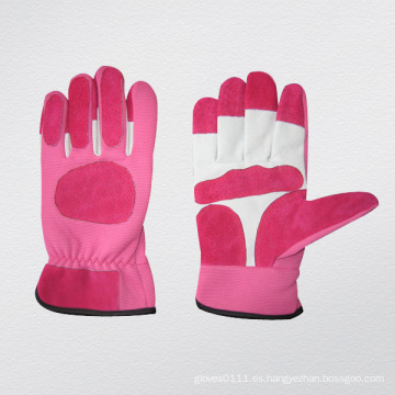 Pink Pig Grain Leather Mechanic Garden Glove-7311